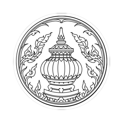 Seal of Nonthaburi (Thailand) STICKER Vinyl Kiss-Cut Decal 3 Inch White - The Sticker Space