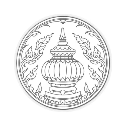 Seal of Nonthaburi (Thailand) STICKER Vinyl Kiss-Cut Decal 6 Inch Transparent - The Sticker Space
