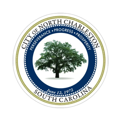 Seal of North Charleston South Carolina USA STICKER Vinyl Die-Cut Decal 2 Inch - The Sticker Space