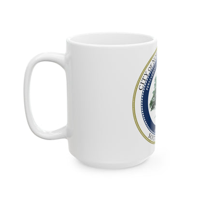 Seal of North Charleston South Carolina - White Coffee Mug-The Sticker Space