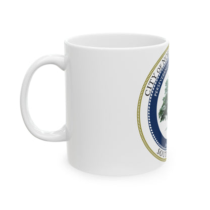 Seal of North Charleston South Carolina - White Coffee Mug-The Sticker Space