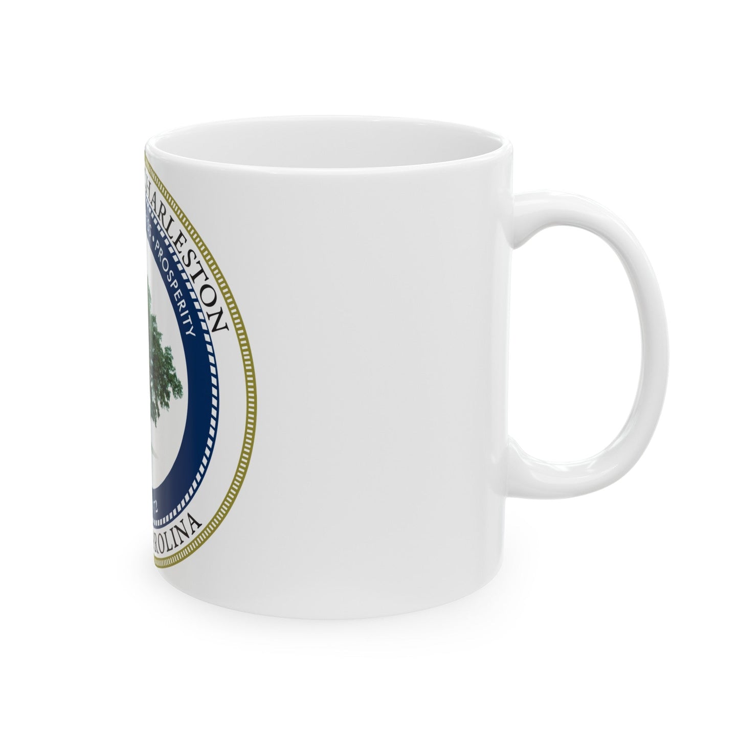 Seal of North Charleston South Carolina - White Coffee Mug-The Sticker Space