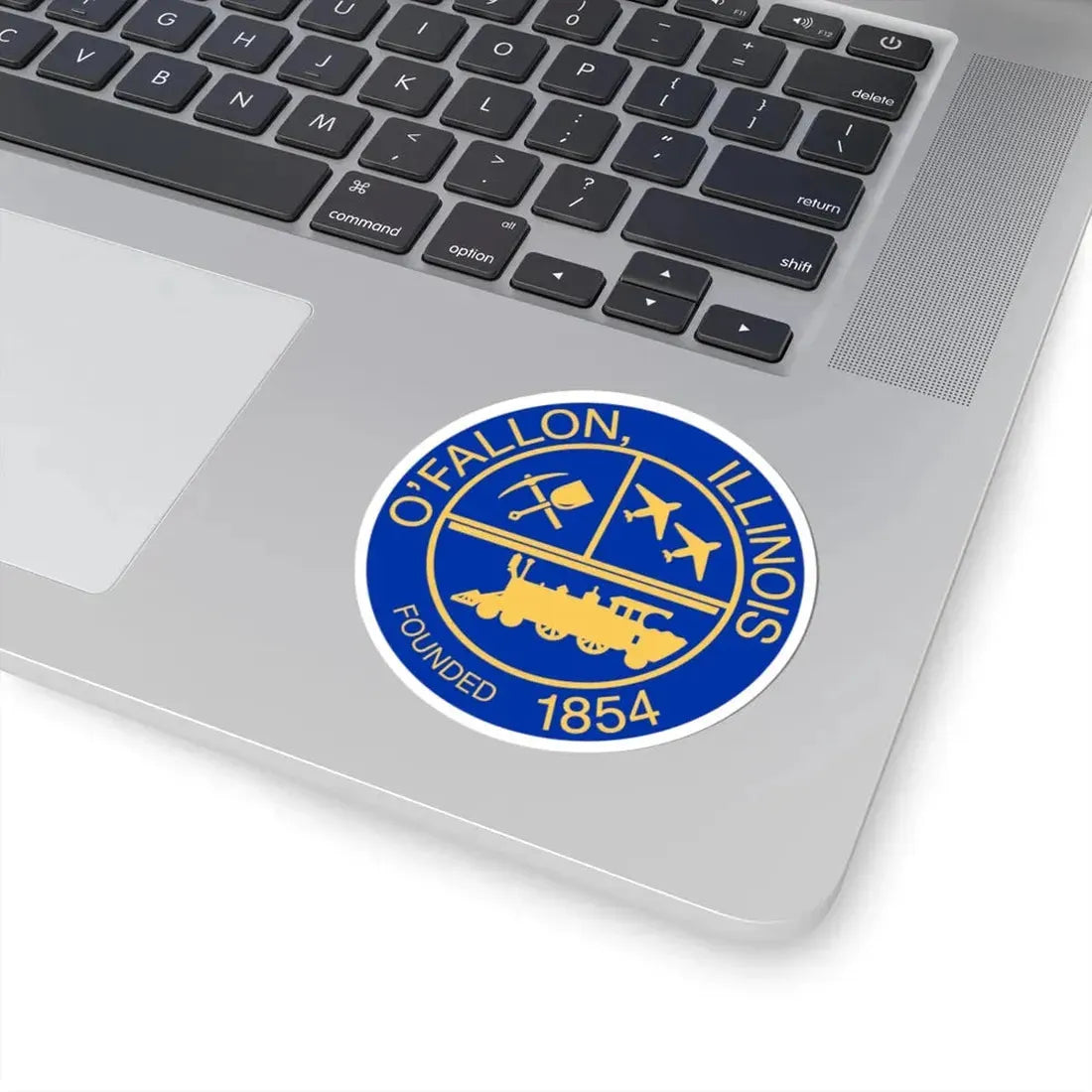 Seal of OFallon Illinois (United States) STICKER Vinyl Kiss-Cut Decal - The Sticker Space