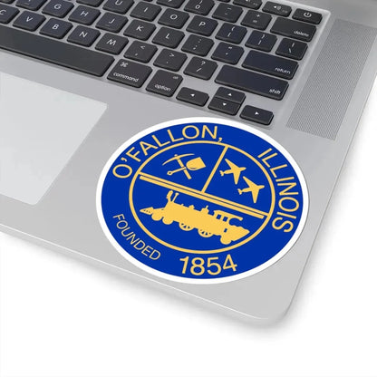 Seal of OFallon Illinois (United States) STICKER Vinyl Kiss-Cut Decal - The Sticker Space
