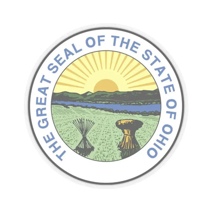 Seal of Ohio 1967 1996 - STICKER Vinyl Kiss-Cut Decal 6 Inch Transparent - The Sticker Space