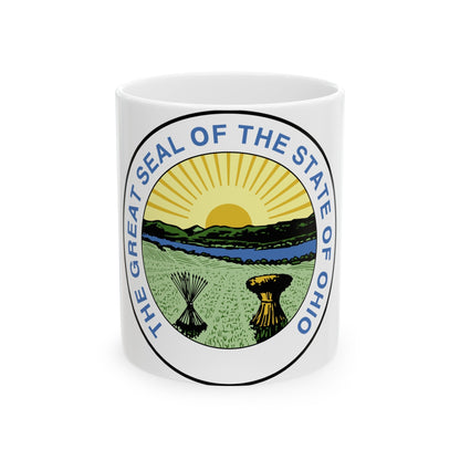 Seal of Ohio 1967 1996 - White Coffee Mug-11oz-The Sticker Space