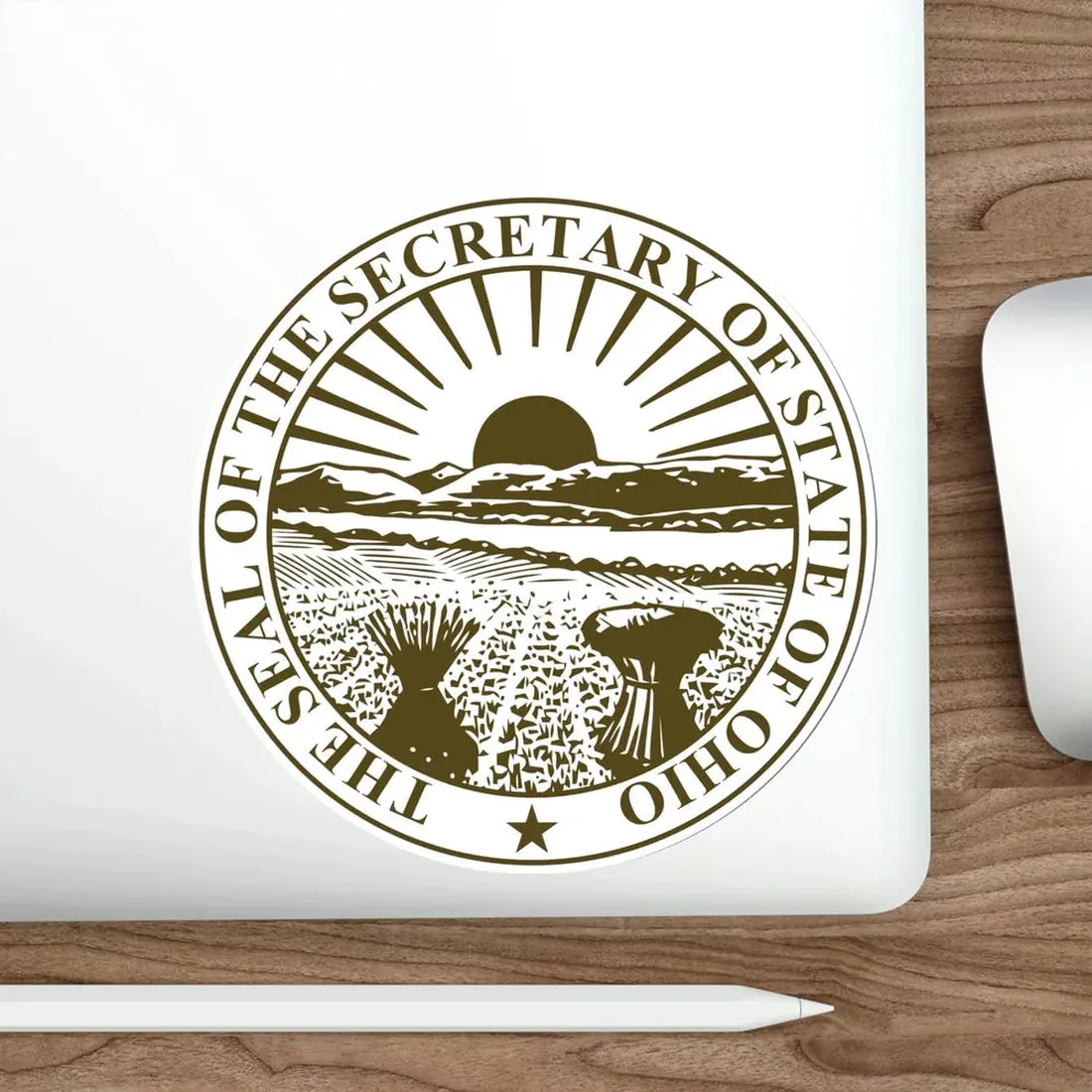Seal of Ohio Secretary of State STICKER Vinyl Die-Cut Decal - The Sticker Space