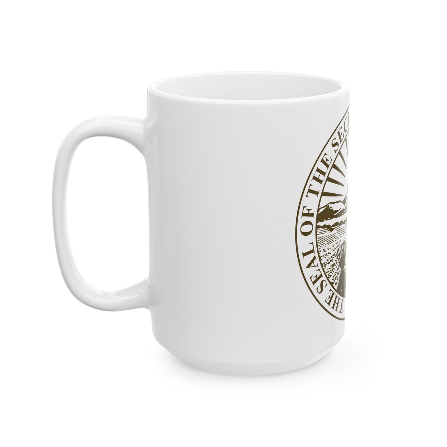 Seal of Ohio Secretary of State - White Coffee Mug-The Sticker Space