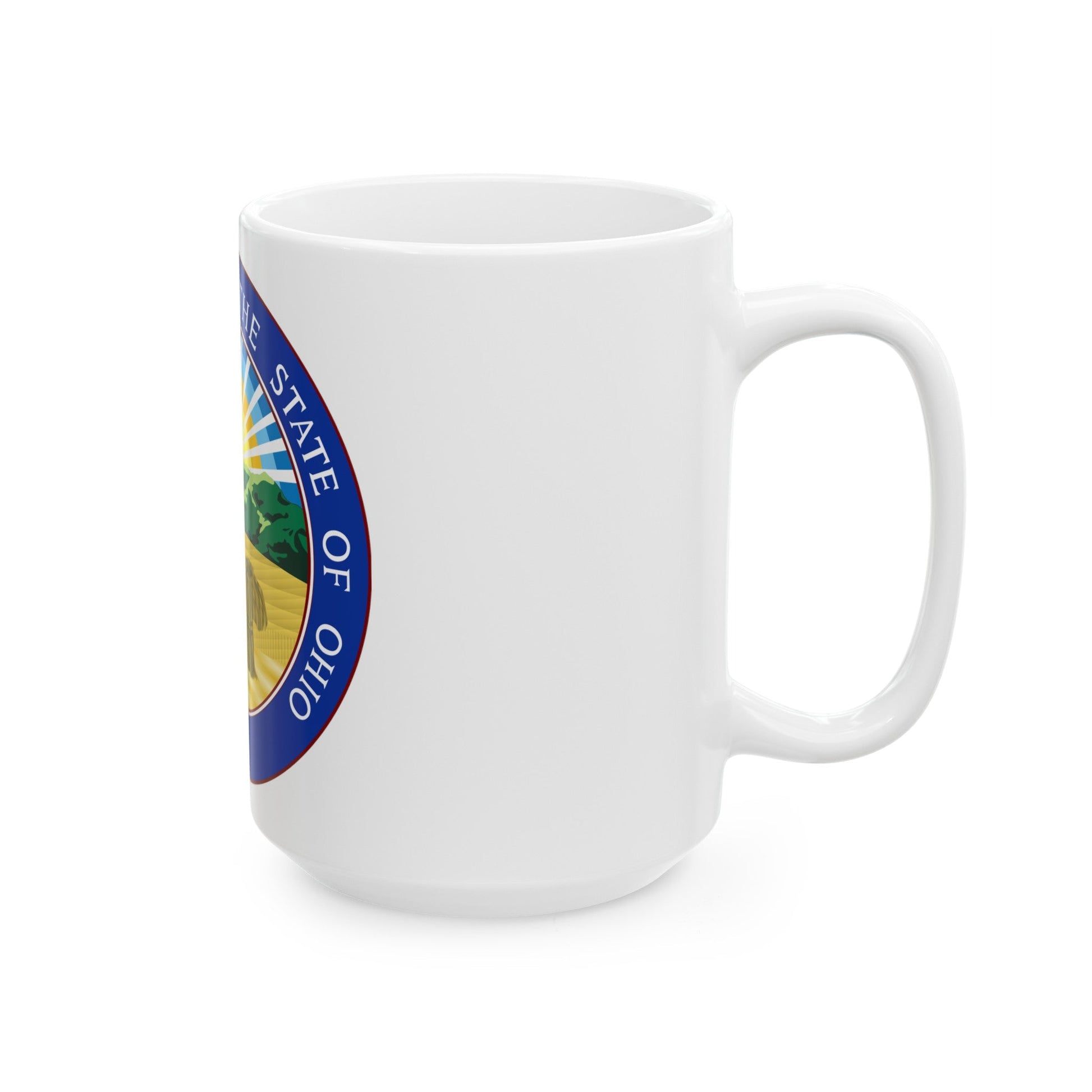 Seal of Ohio - White Coffee Mug-The Sticker Space