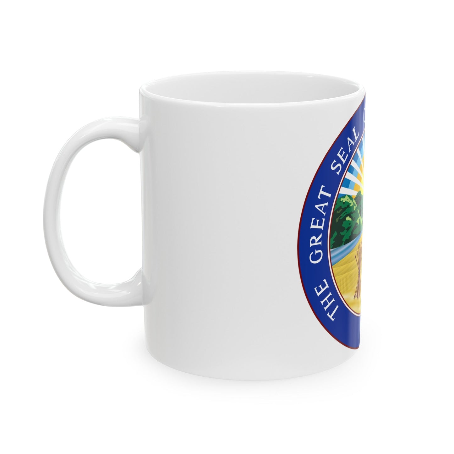 Seal of Ohio - White Coffee Mug-The Sticker Space