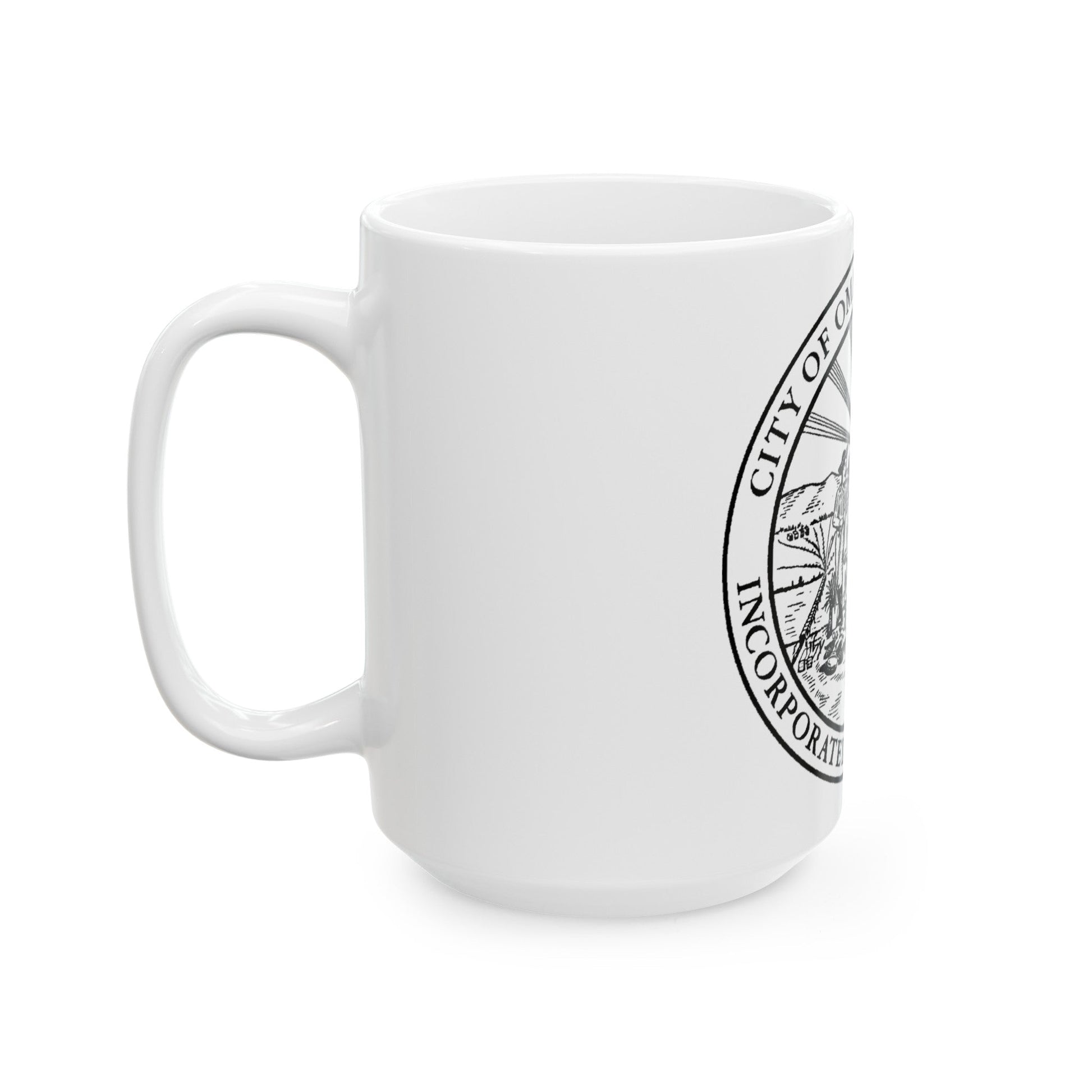 Seal of Omaha Nebraska - White Coffee Mug-The Sticker Space