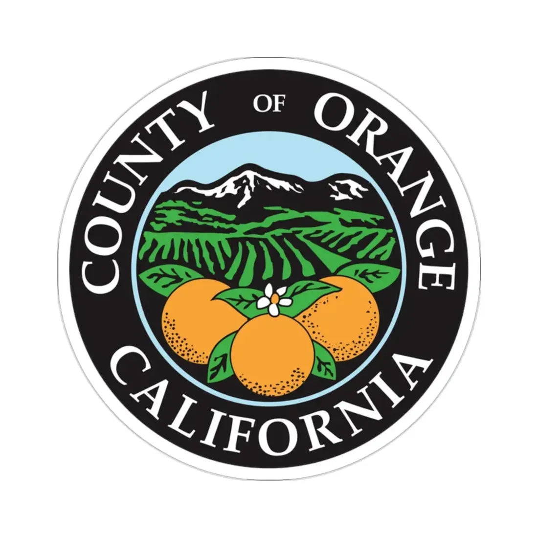 Seal of Orange County, California USA STICKER Vinyl Die-Cut Decal 2 Inch - The Sticker Space