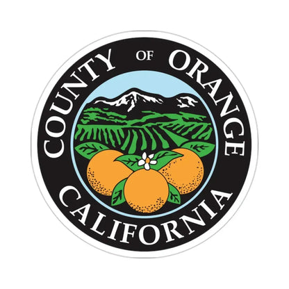 Seal of Orange County, California USA STICKER Vinyl Die-Cut Decal 2 Inch - The Sticker Space