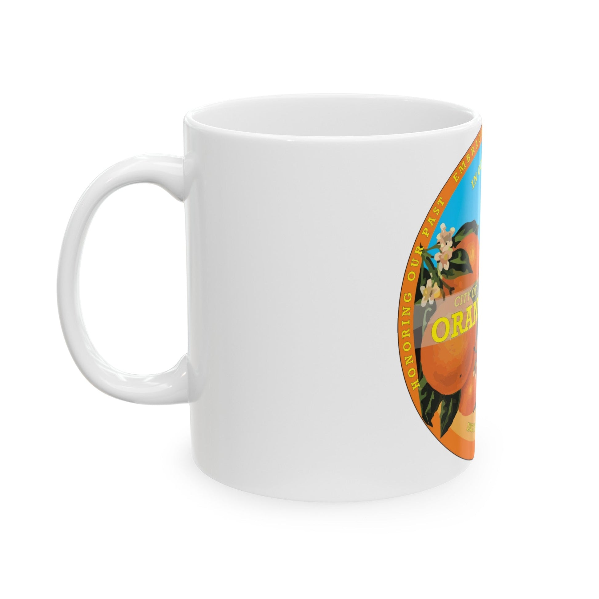 Seal of Orange Cove California - White Coffee Mug-The Sticker Space