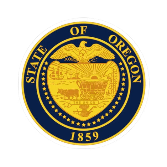 Seal of Oregon (United States) STICKER Vinyl Kiss-Cut Decal 2 Inch White - The Sticker Space
