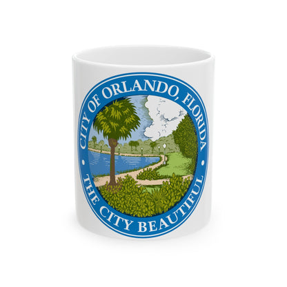 Seal of Orlando Florida - White Coffee Mug-11oz-The Sticker Space