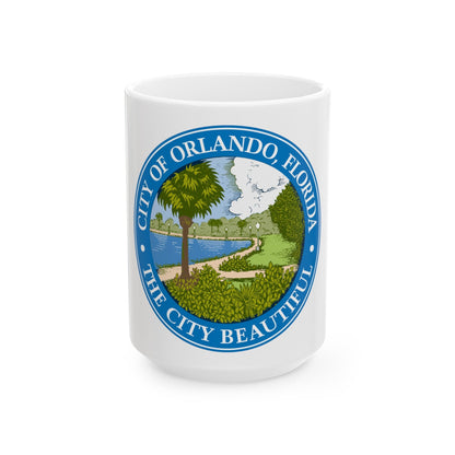 Seal of Orlando Florida - White Coffee Mug-15oz-The Sticker Space