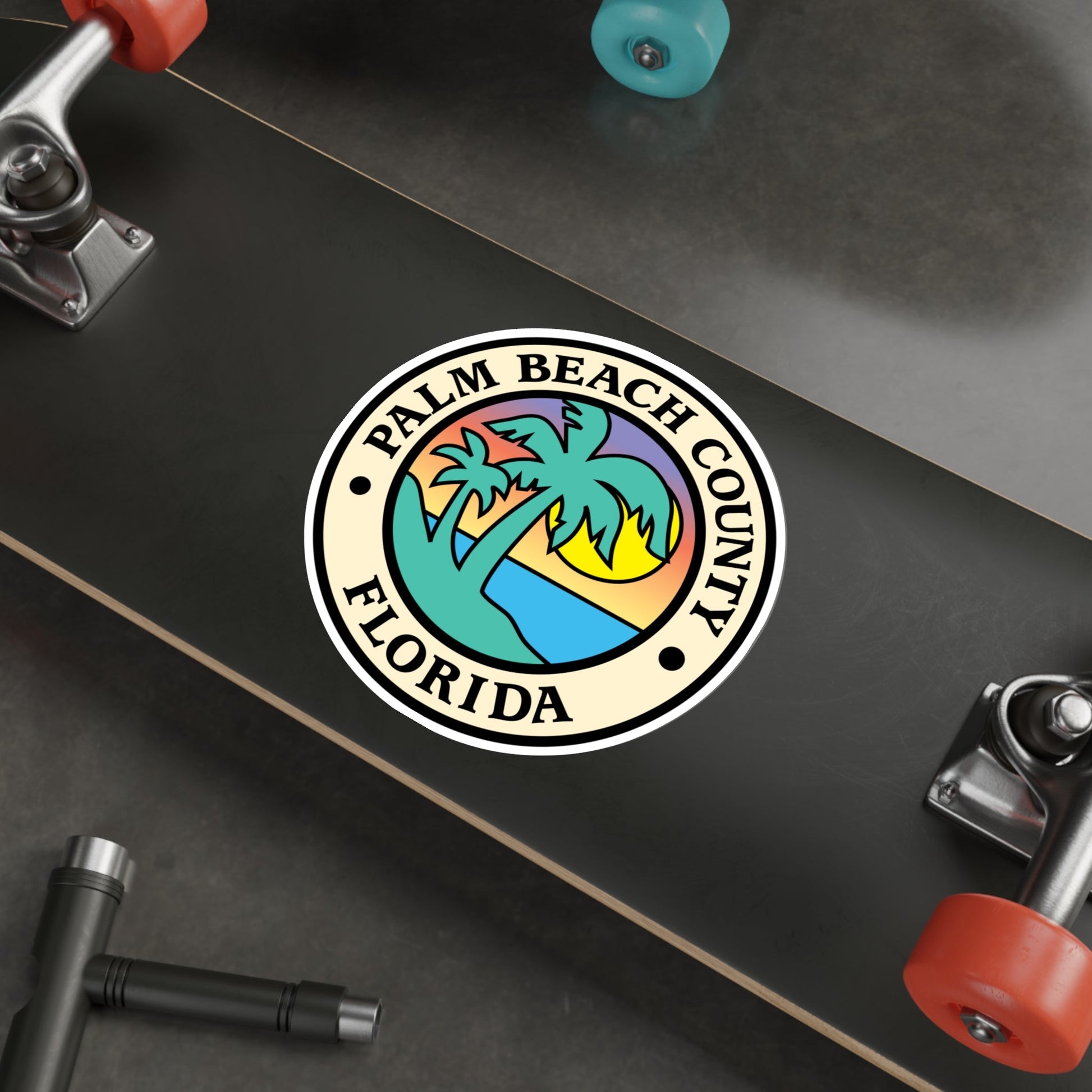 Seal of Palm Beach County, Florida USA STICKER Vinyl Die-Cut Decal-The Sticker Space