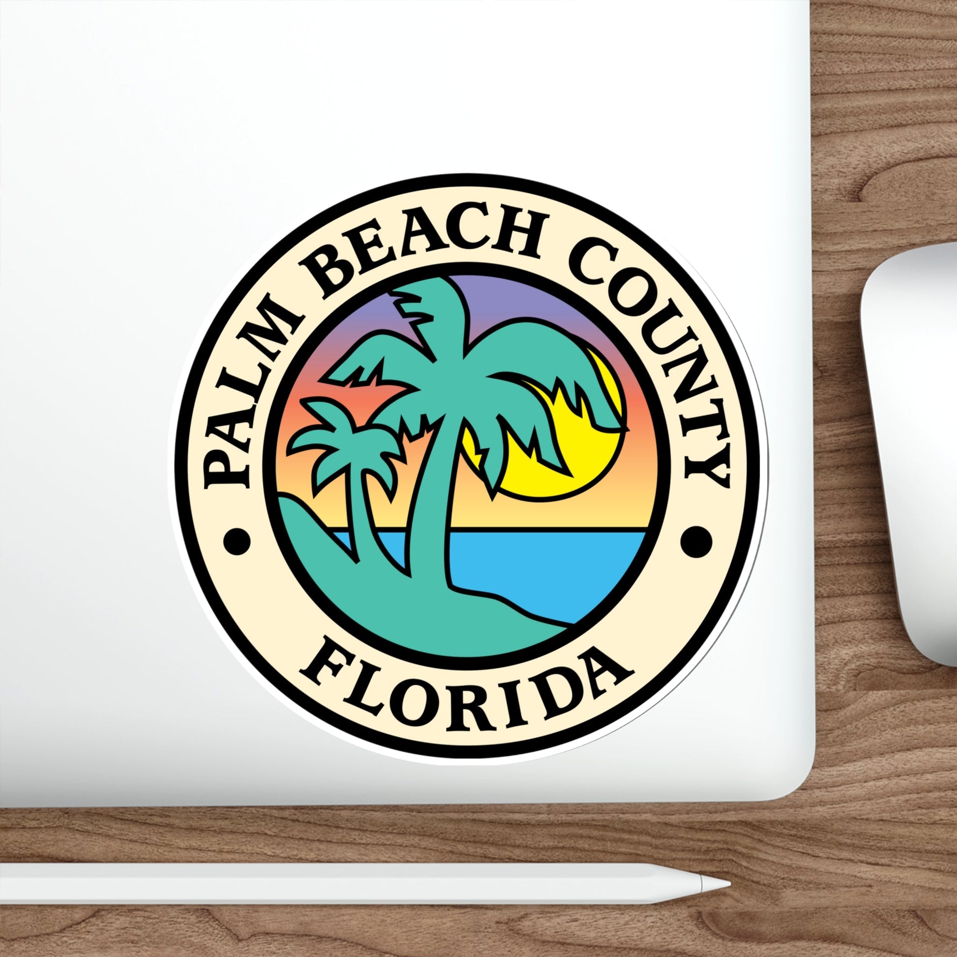 Seal of Palm Beach County, Florida USA STICKER Vinyl Die-Cut Decal-The Sticker Space