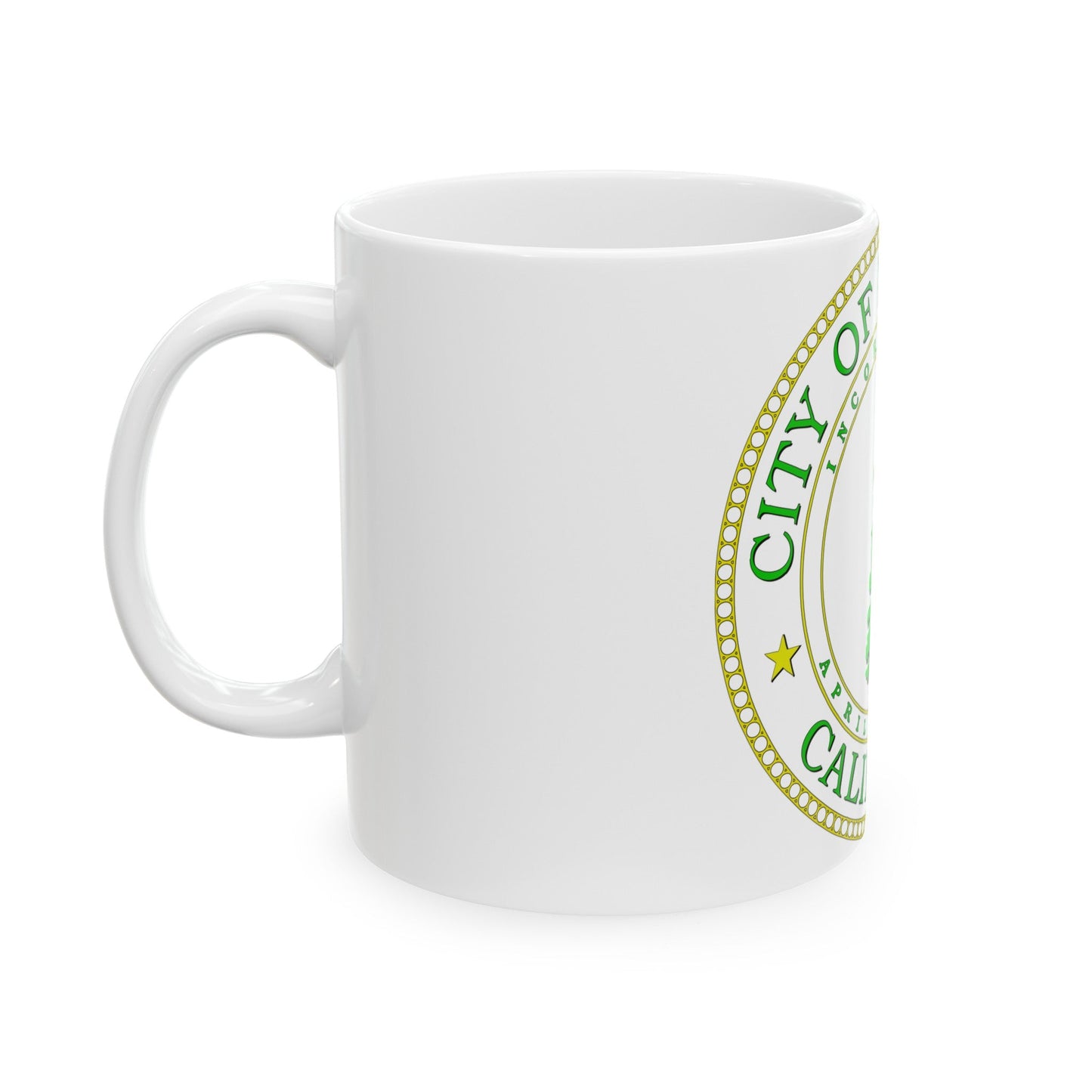 Seal of Palo Alto California - White Coffee Mug-The Sticker Space