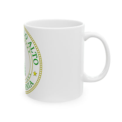 Seal of Palo Alto California - White Coffee Mug-The Sticker Space