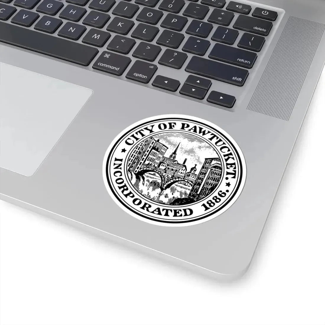 Seal of Pawtucket Rhode Island (United States) STICKER Vinyl Kiss-Cut Decal - The Sticker Space