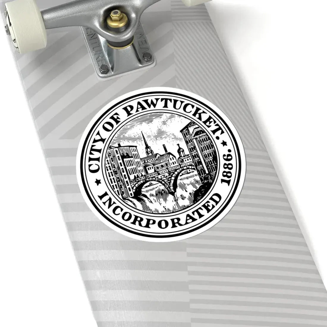 Seal of Pawtucket Rhode Island (United States) STICKER Vinyl Kiss-Cut Decal - The Sticker Space