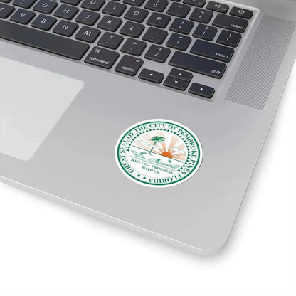 Seal of Pembroke Pines Florida (United States) STICKER Vinyl Kiss-Cut Decal - The Sticker Space