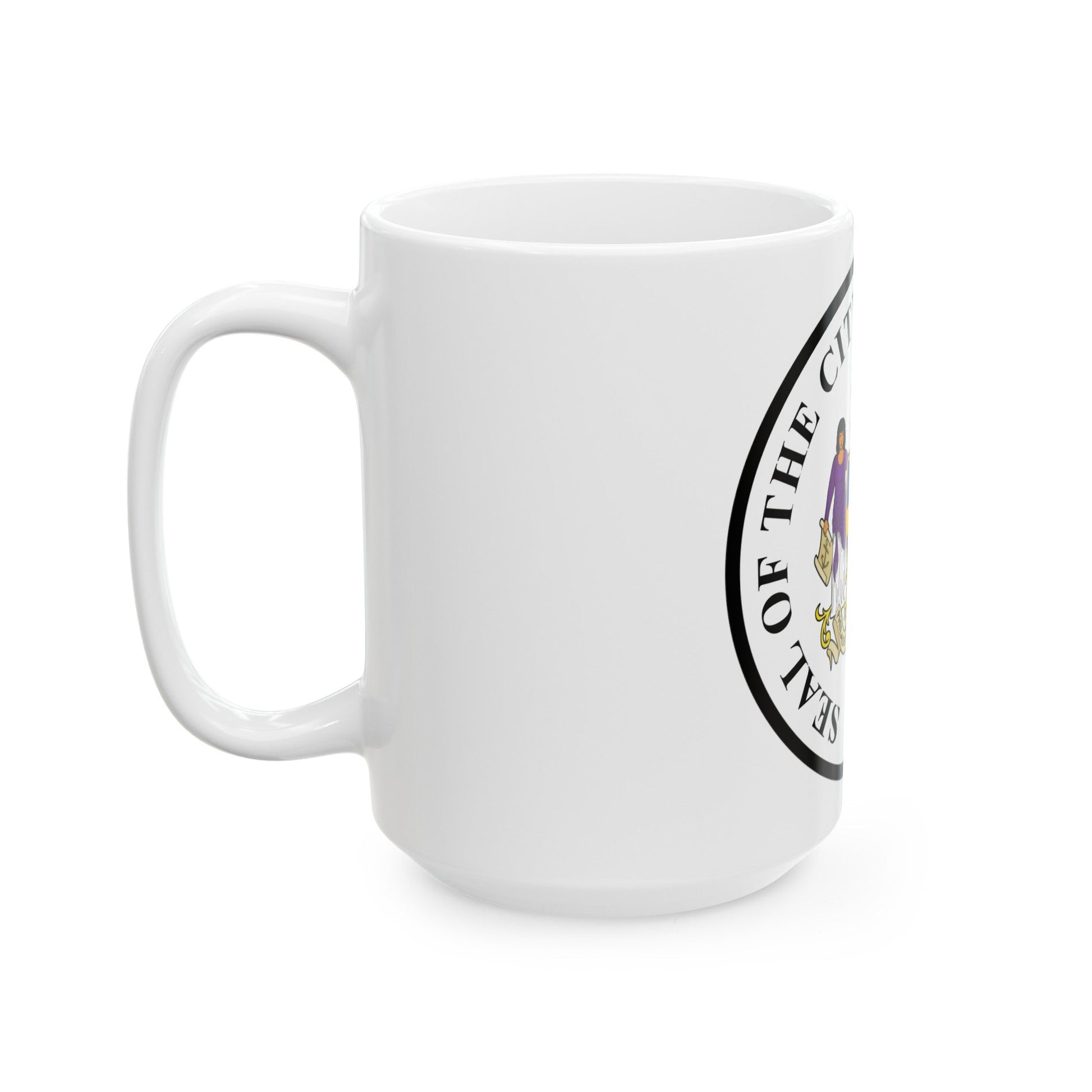 Seal of Philadelphia Pennsylvania - White Coffee Mug-The Sticker Space