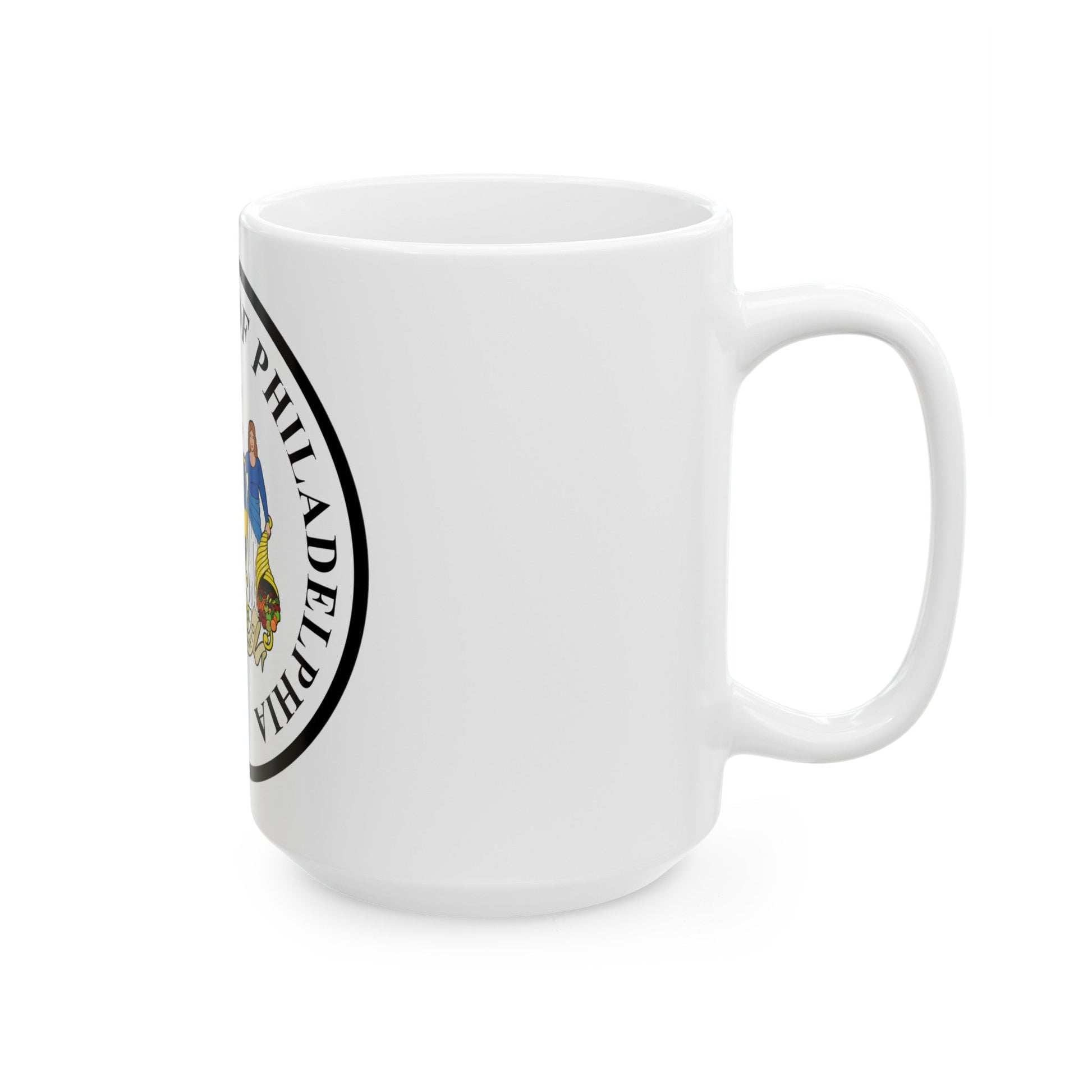 Seal of Philadelphia Pennsylvania - White Coffee Mug-The Sticker Space