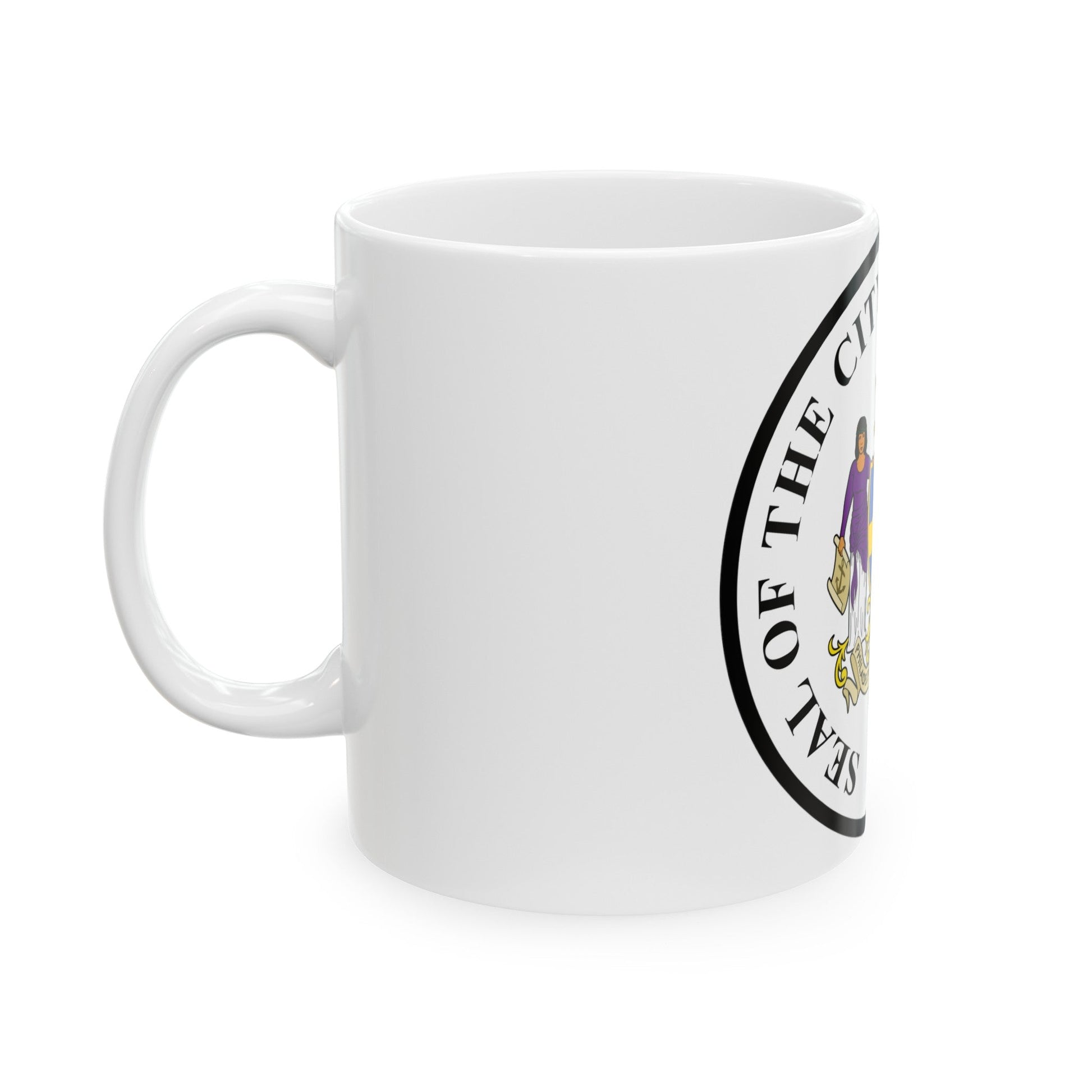 Seal of Philadelphia Pennsylvania - White Coffee Mug-The Sticker Space