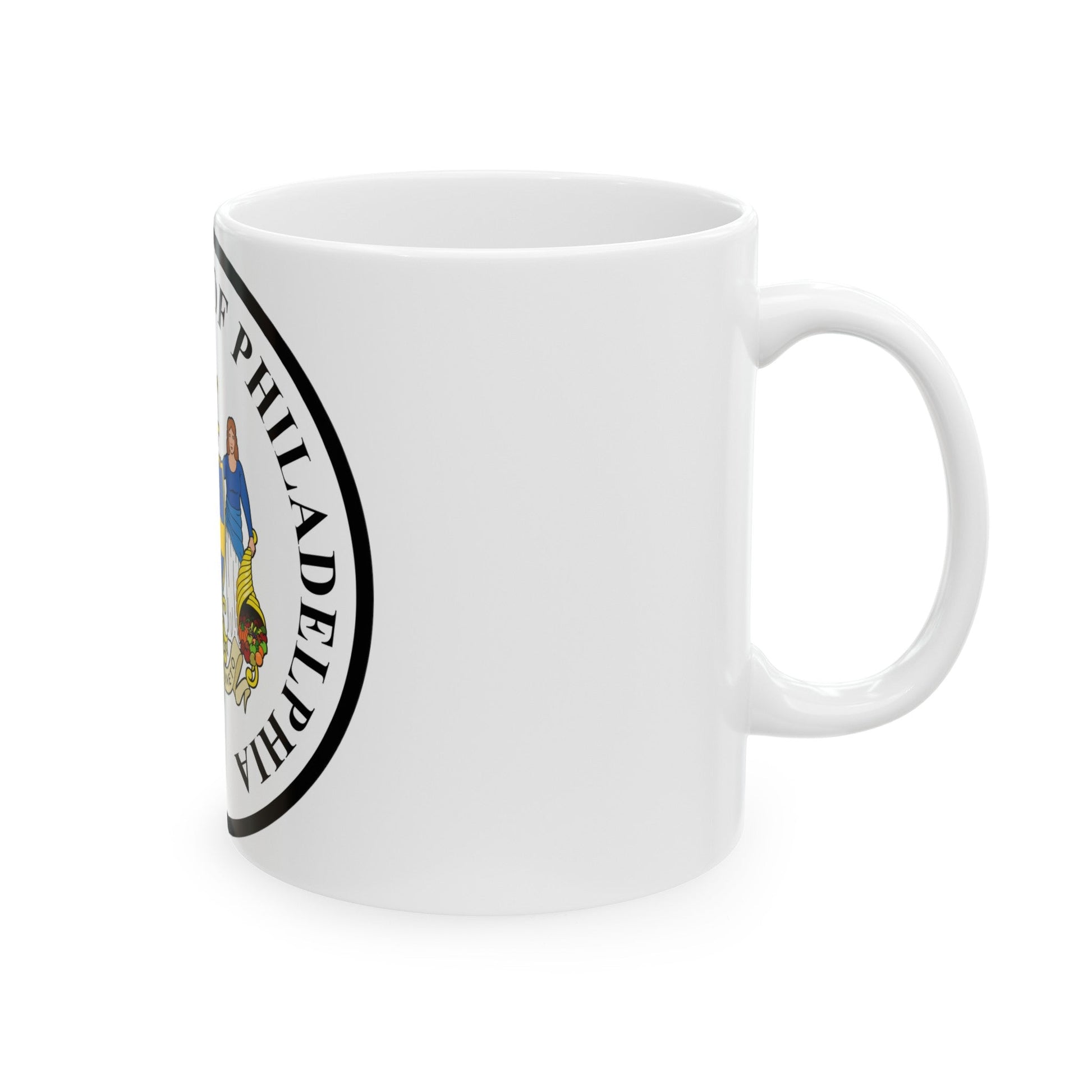 Seal of Philadelphia Pennsylvania - White Coffee Mug-The Sticker Space