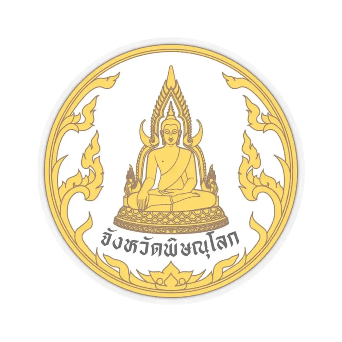 Seal of Phitsanulok Province (Thailand) STICKER Vinyl Kiss-Cut Decal 2 Inch Transparent - The Sticker Space