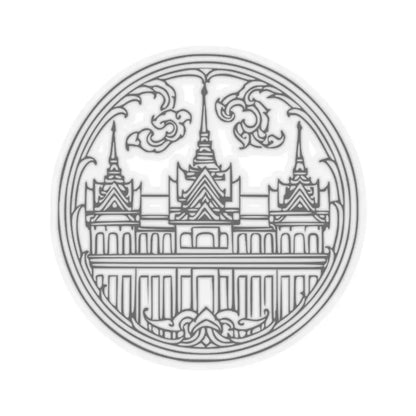 Seal of Phra Nakhon (Thailand) STICKER Vinyl Kiss-Cut Decal 2 Inch Transparent - The Sticker Space