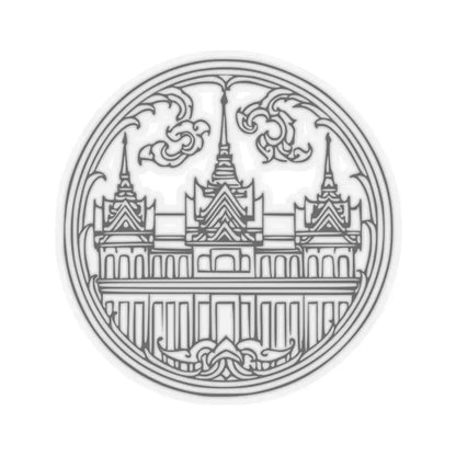 Seal of Phra Nakhon (Thailand) STICKER Vinyl Kiss-Cut Decal 4 Inch Transparent - The Sticker Space