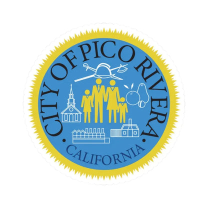Seal of Pico Rivera California (United States) STICKER Vinyl Kiss-Cut Decal 2 Inch White - The Sticker Space
