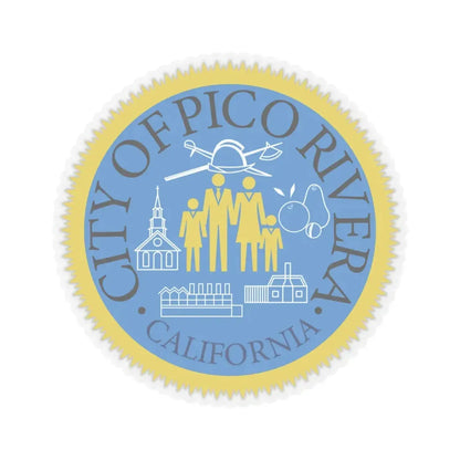 Seal of Pico Rivera California (United States) STICKER Vinyl Kiss-Cut Decal 3 Inch Transparent - The Sticker Space