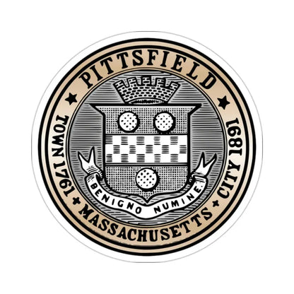 Seal of Pittsfield Massachusetts USA STICKER Vinyl Die-Cut Decal 2 Inch - The Sticker Space