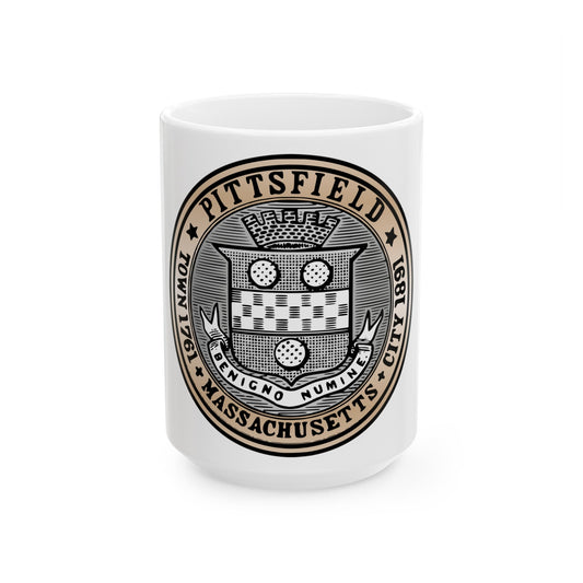 Seal of Pittsfield Massachusetts - White Coffee Mug-15oz-The Sticker Space