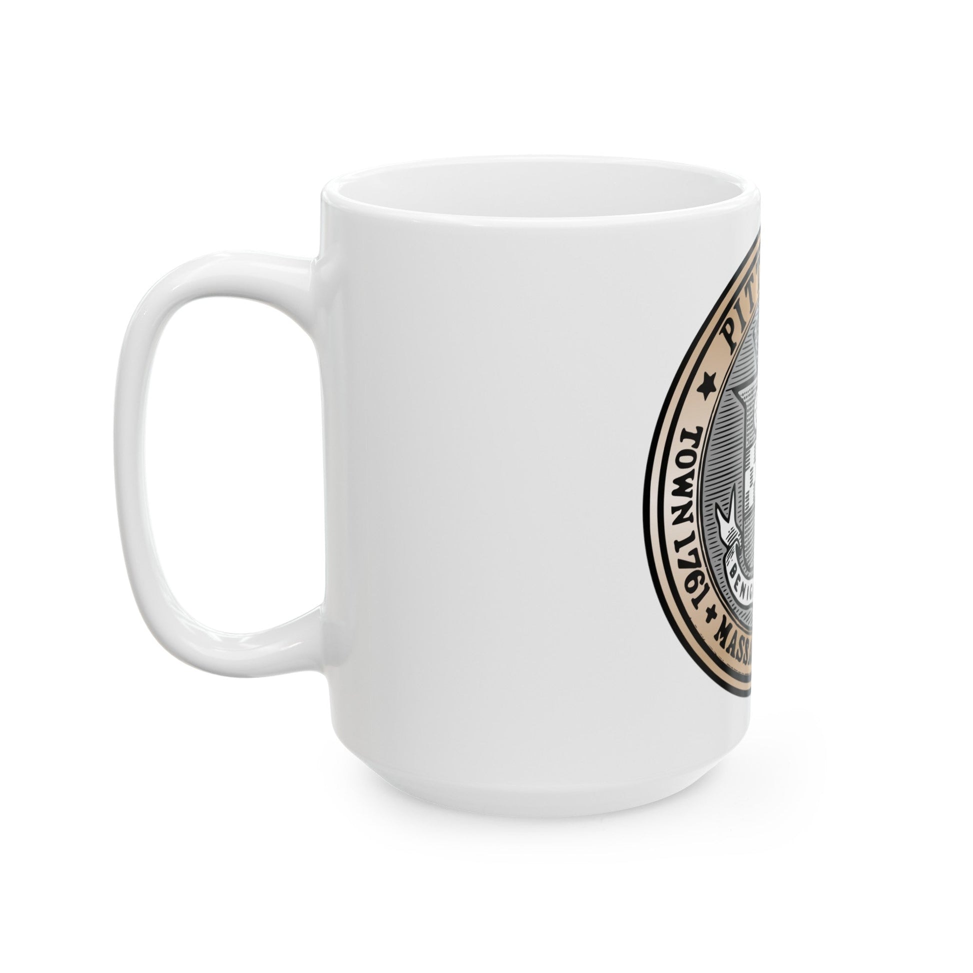 Seal of Pittsfield Massachusetts - White Coffee Mug-The Sticker Space