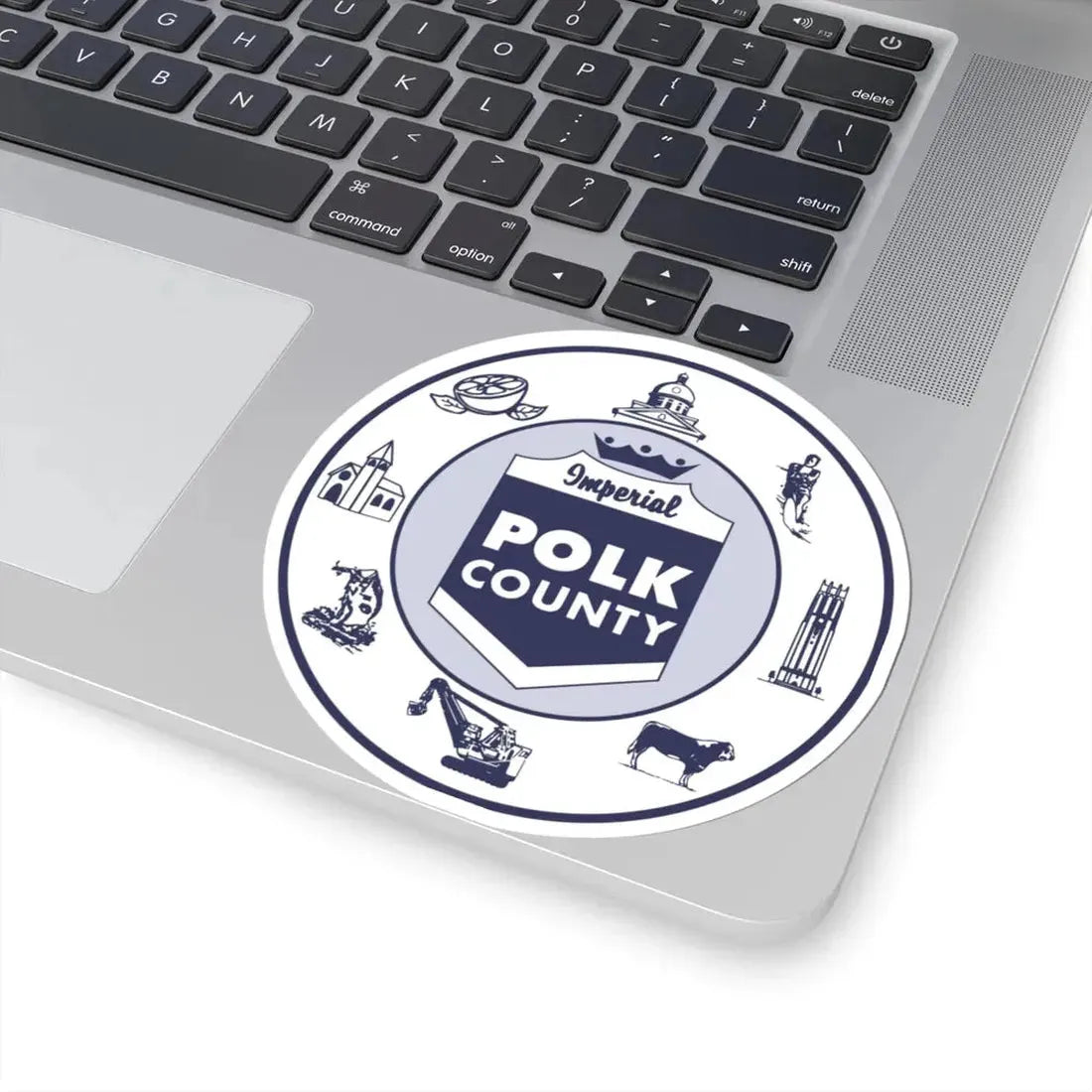 Seal of Polk County Florida (United States) STICKER Vinyl Kiss-Cut Decal - The Sticker Space