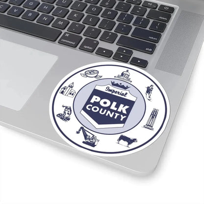 Seal of Polk County Florida (United States) STICKER Vinyl Kiss-Cut Decal - The Sticker Space