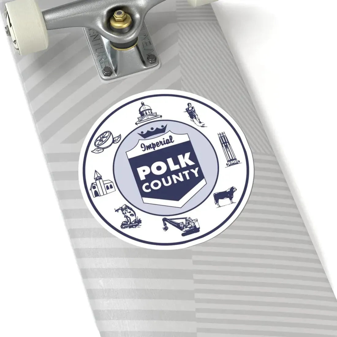 Seal of Polk County Florida (United States) STICKER Vinyl Kiss-Cut Decal - The Sticker Space
