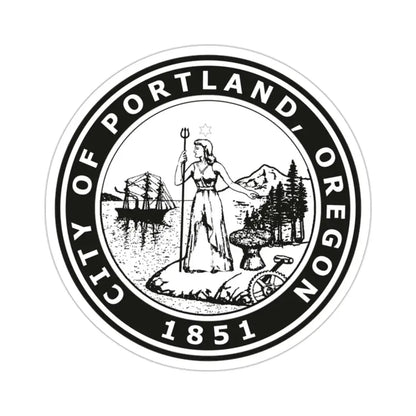 Seal of Portland Oregon USA STICKER Vinyl Die-Cut Decal 2 Inch - The Sticker Space