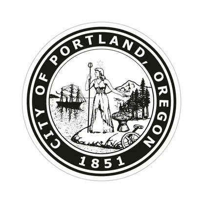 Seal of Portland Oregon USA STICKER Vinyl Die-Cut Decal 3 Inch - The Sticker Space