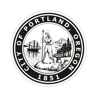 Seal of Portland Oregon USA STICKER Vinyl Die-Cut Decal 4 Inch - The Sticker Space