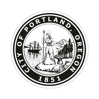 Seal of Portland Oregon USA STICKER Vinyl Die-Cut Decal 5 Inch - The Sticker Space