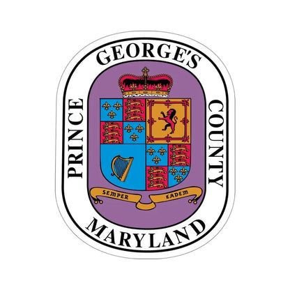 Seal of Prince George's County, Maryland USA STICKER Vinyl Die-Cut Decal 4 Inch - The Sticker Space