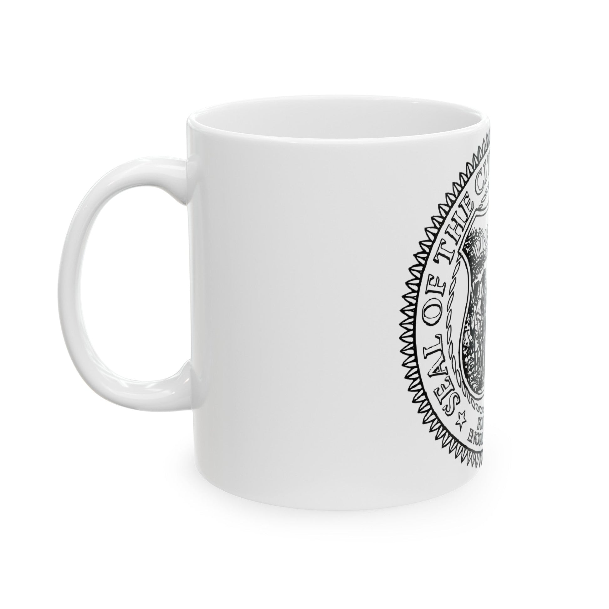 Seal of Providence Rhode Island - White Coffee Mug-The Sticker Space