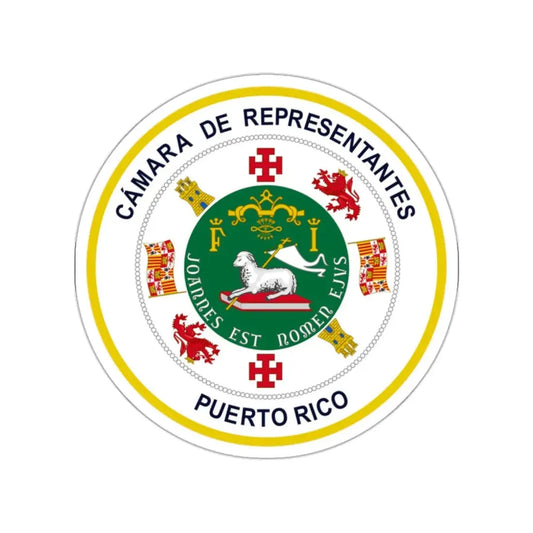 Seal of Puerto Rico House of Representatives STICKER Vinyl Die-Cut Decal 2 Inch - The Sticker Space